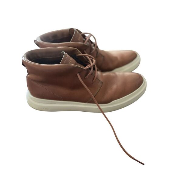 Cole Haan Men's Brown Grand Tour Lace Up Leather Chukka Sneakers Shoes Size 10M - Picture 1 of 11